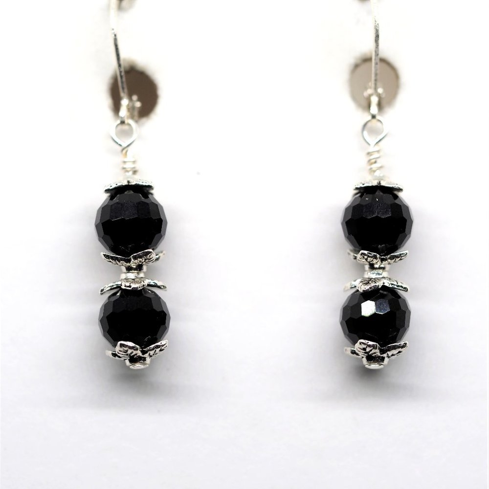 Black Twin Earrings